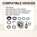 Rear Diff Pinion Ring Gear Bearings for Honda Recon TRX250
