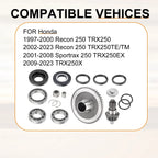 Rear Diff Pinion Ring Gear Bearings for Honda Recon TRX250