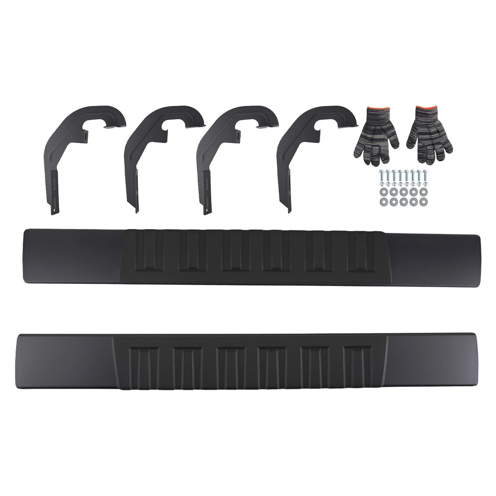 6" Wide Running Boards for Chevy Silverado GMC Sierra 1500 2500 3500 HD (2019–2025)