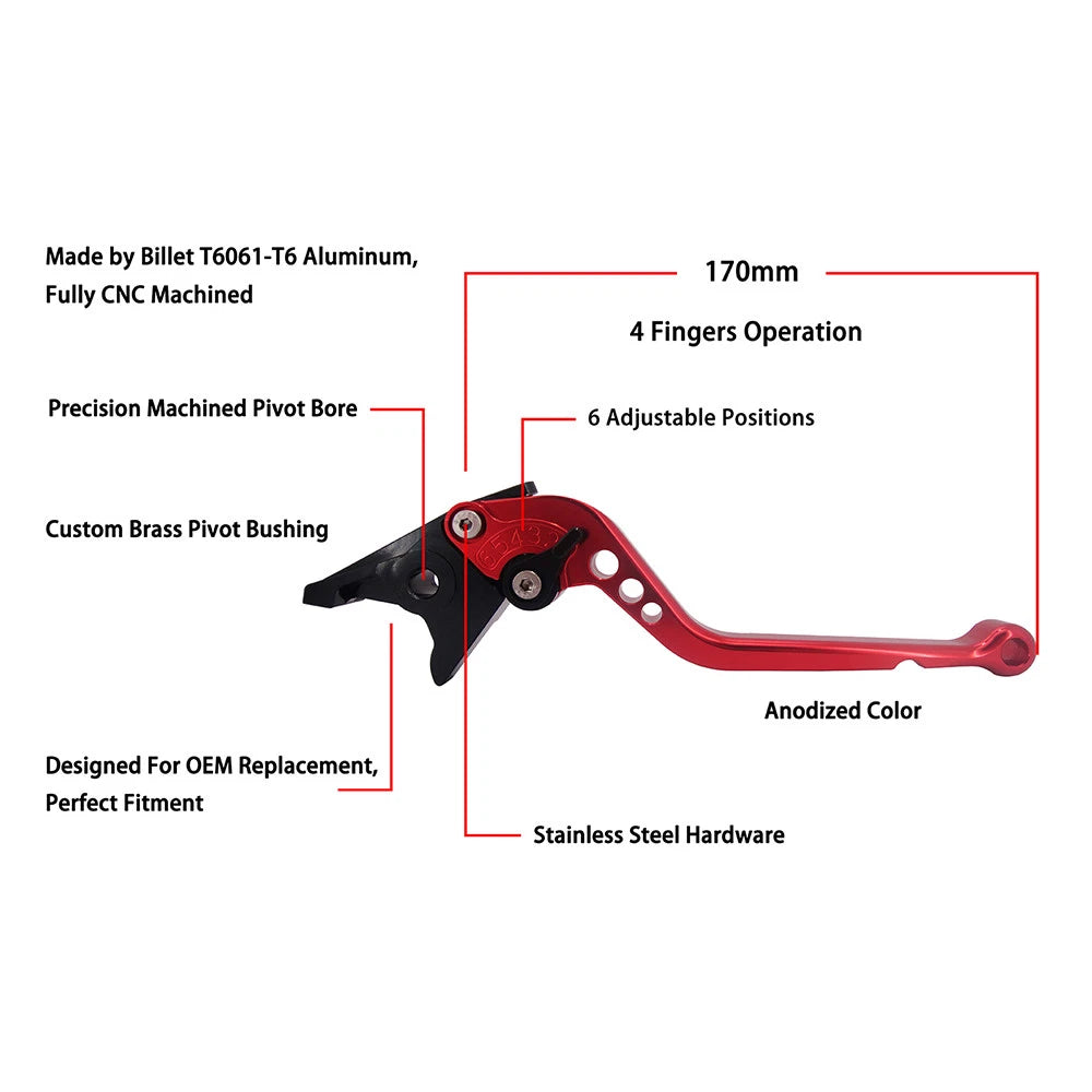 Brake Clutch Levers for Honda VF750S CBF1000 CB1300ST (1982–2008)