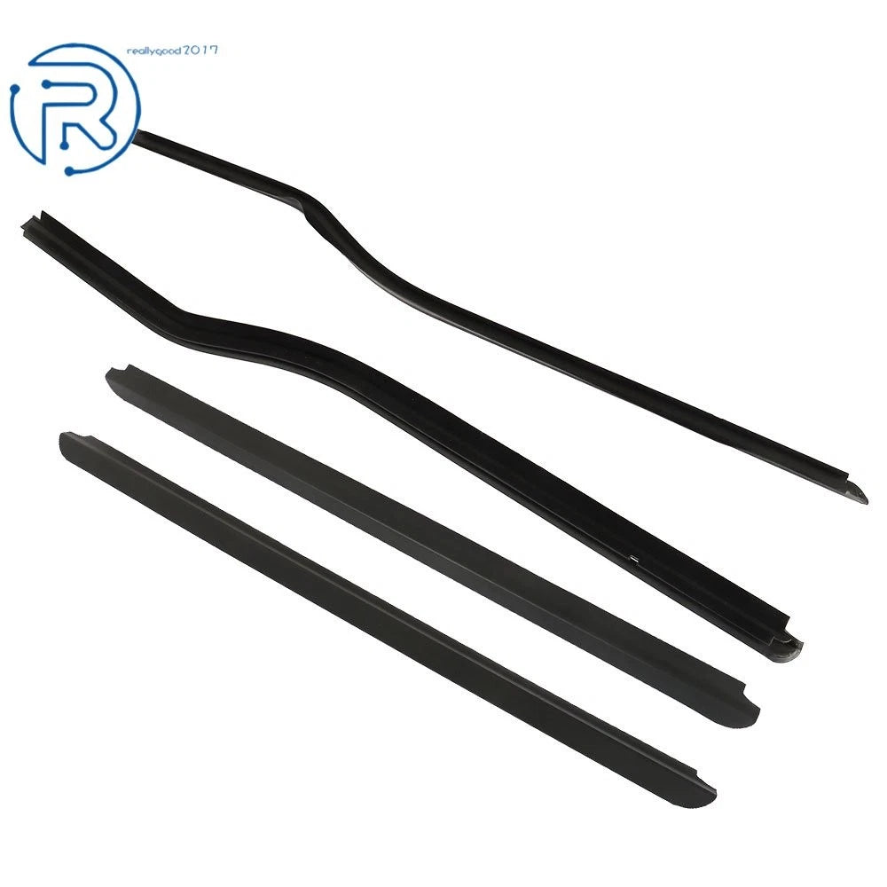 Set of 4 Rubber Window Outer Belt Molding for Ford Super Duty (1999–2014)