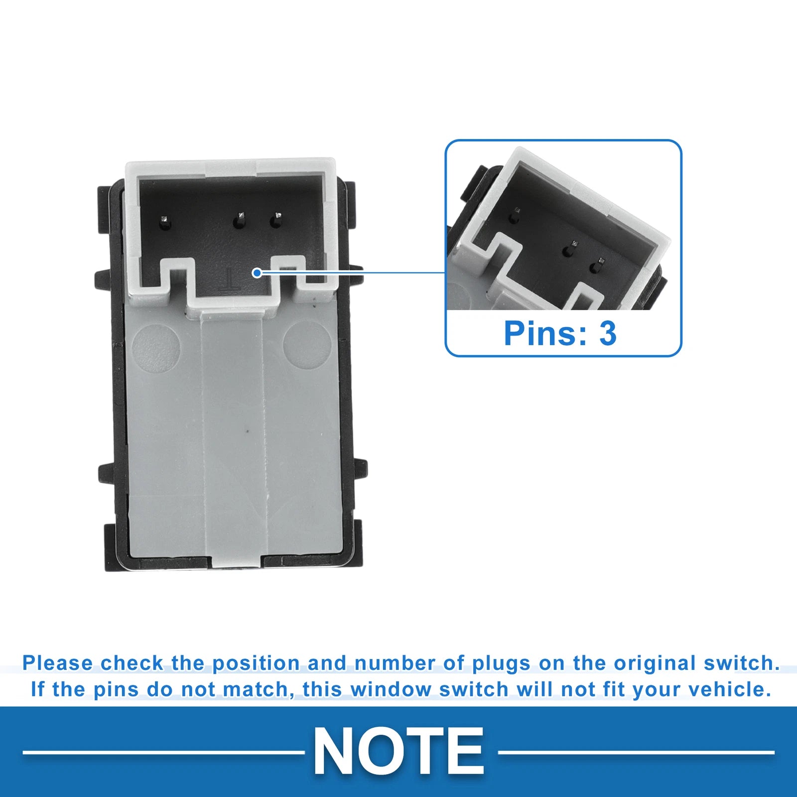 Power Window Switch for Volkswagen Polo (2002–2009) 6RD959855E