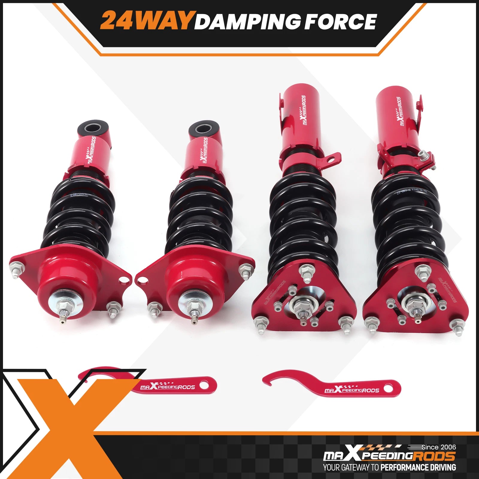 Adjustable Coilovers Kit for Toyota Corolla (2003–2008)