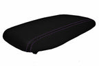 Console Lid Cover for Nissan Skyline R34 (1998–2002) Carbon Fiber Purple Stitch