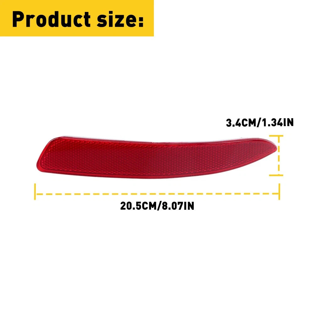 Red Rear Bumper Reflector Light Cover for BMW X5 E70 (2010–2013)