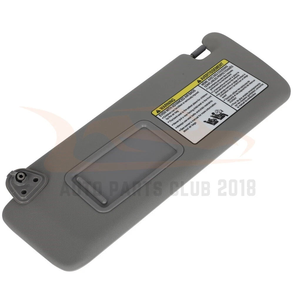 Sun Visor for Toyota Highlander (2004-2007) Gray Left W/O Light