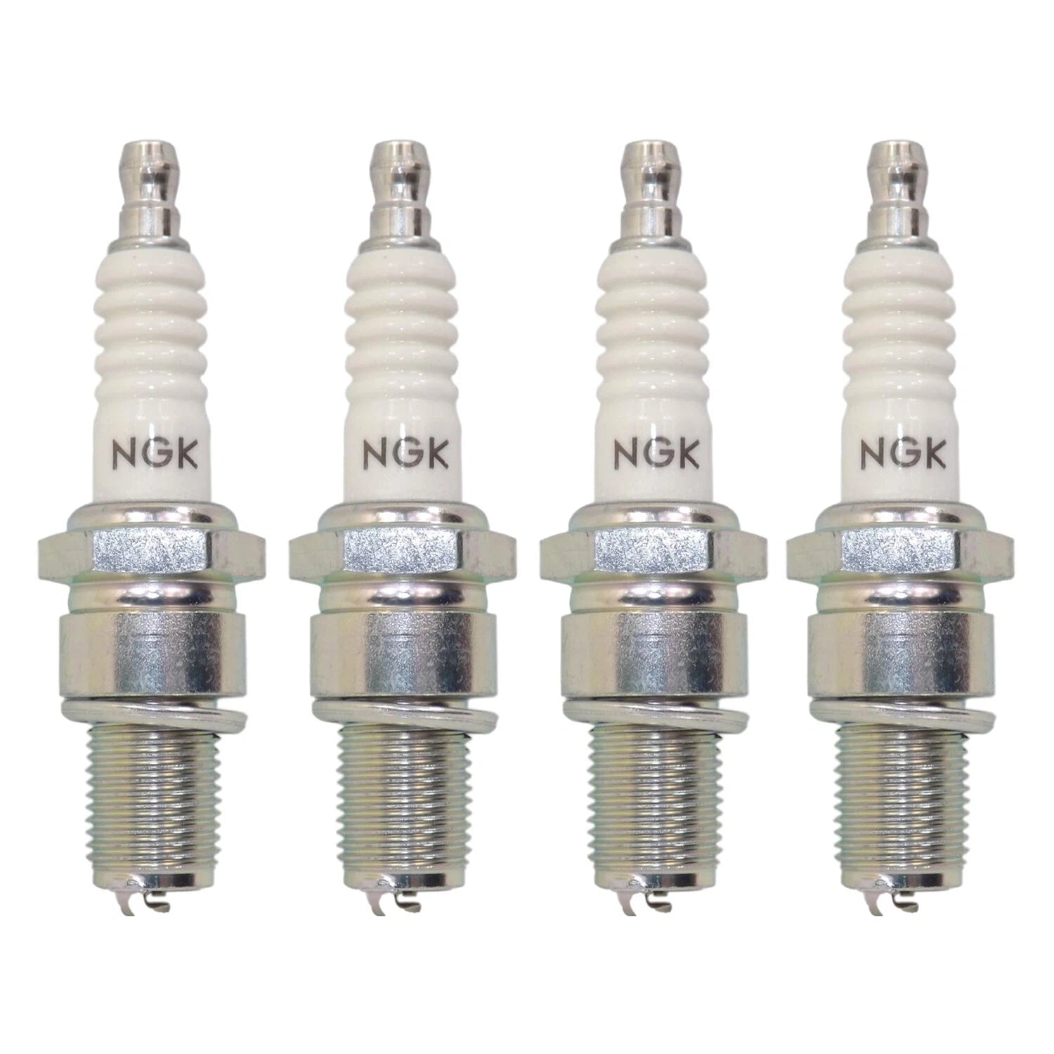 Set of 4 NGK Standard Spark Plugs 2460 for Beretta Prizm T100 Cabrio (1990–1996)