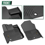 Set of 2 All Weather TPE Floor Mats for Toyota Tundra CrewMax