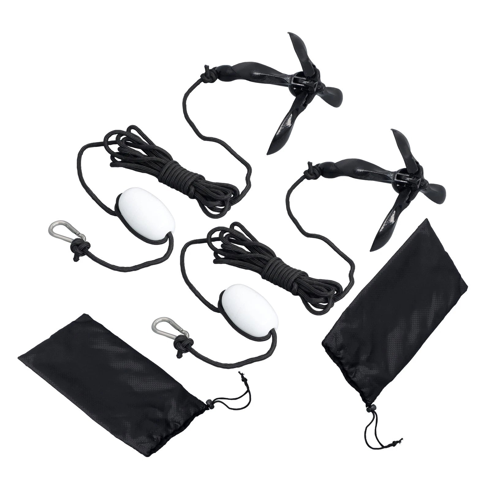Set of 2 Folding Anchors for Boats Kayaks Canoes