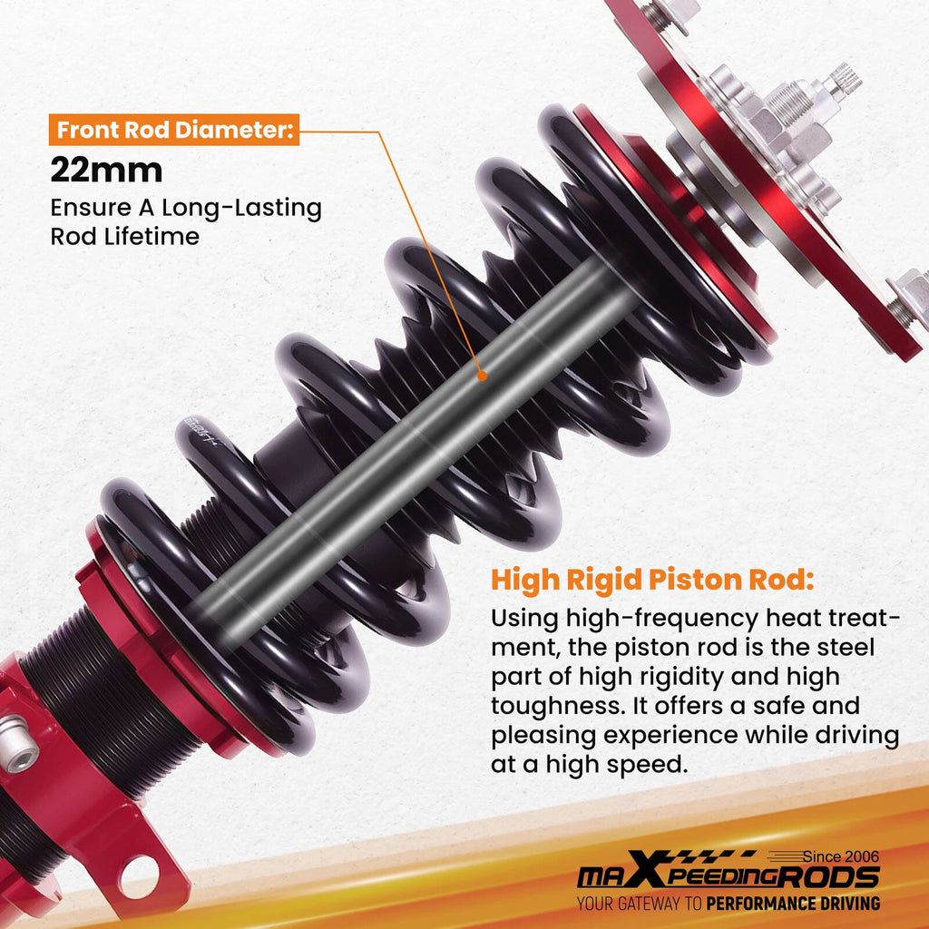 24-Way Adjustable Coilover Suspension Kit for Toyota Corolla (2003-2008)