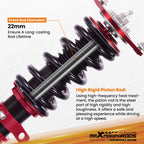 24-Way Adjustable Coilover Suspension Kit for Toyota Corolla (2003-2008)