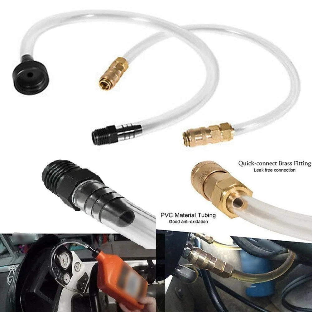 Boat Steering Bleed Kit with Quick Connect Fittings for Seastar Systems