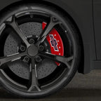 Set of 4 Red Caliper Covers w/'100 Anniversary' for 24-25 Chevy Equinox EV