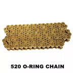 Gold 520 O-Ring Chain for PitPro Dirt Bike (120 Links)