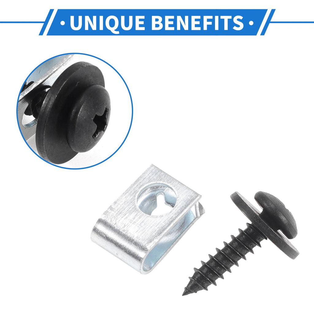 Set of 10 Fender Liner Splash Shield Bumper Cover Screws for Honda Accord (2006–2007)