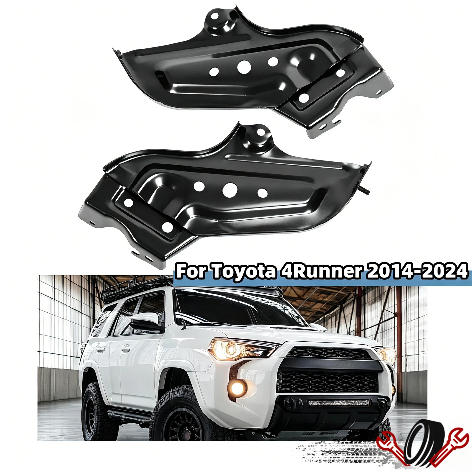 Front Bumper Inner Bracket Retainer Kit for Toyota 4Runner (2014–2021)