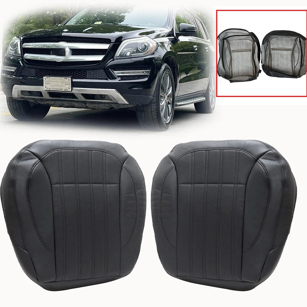 Set of 2 Bottom Seat Covers for Mercedes Benz GL350 (2013–2016) Black