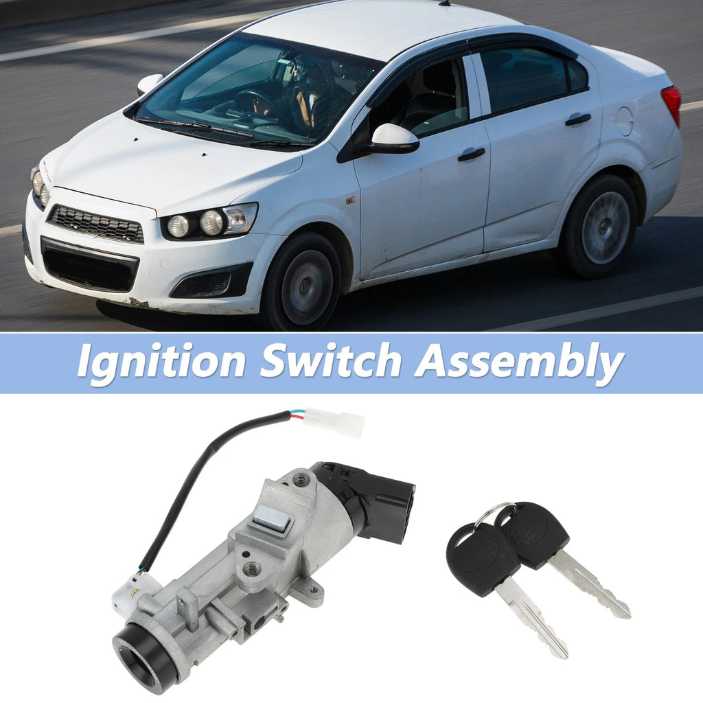 Ignition Lock Cylinder for Chevrolet Aveo (2004–2011) No.96261298, 2 Keys