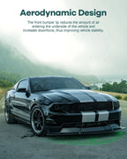 Front Bumper Lip Splitter Chin Spoiler V2 Style for Universal Fit