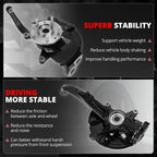 Front Left Loaded Wheel Bearing Knuckle for Fusion MKZ Milan (2003–2012)