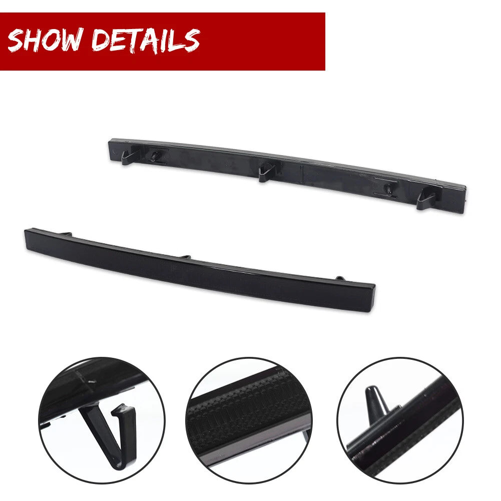 Smoked Lens Rear Bumper Reflector Lights for Chevy Corvette C7 (2014–2019)