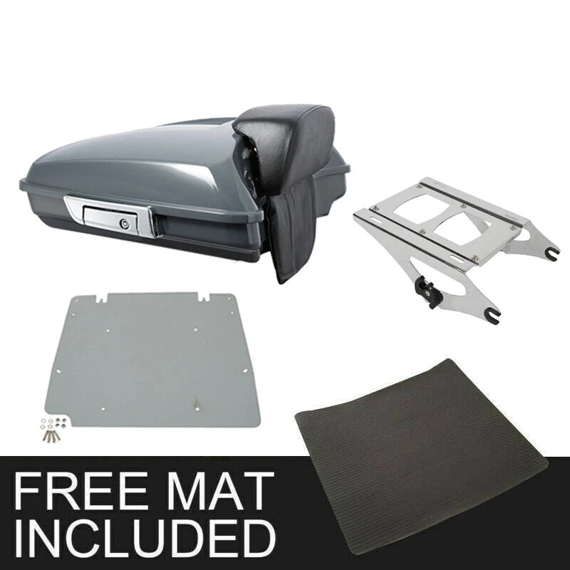 Razor Trunk Pad Mount Plate for Harley CVO Street Glide (2014–2026) Gunship Gray