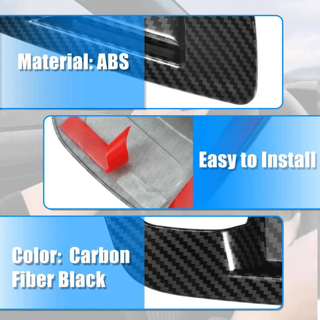 Set of 4 Carbon Fiber Inner Door Handle Bowl Covers for Dodge  767153534508