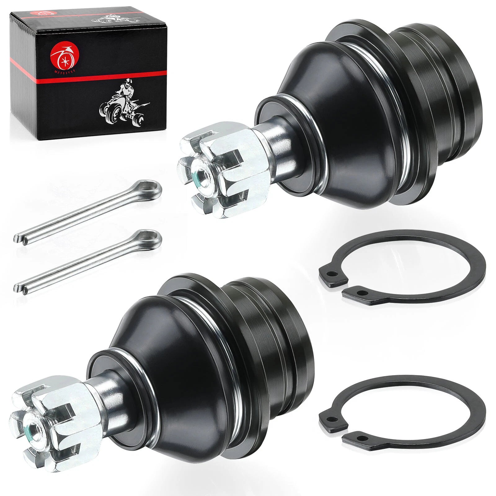 2 Front Upper A-Arm Ball Joints for Suzuki QuadSport Z400 (2003–2008)