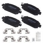 Set of 4 Front Ceramic Brake Pads for Nissan Kicks (2021–2024), Sentra (2020–2024)