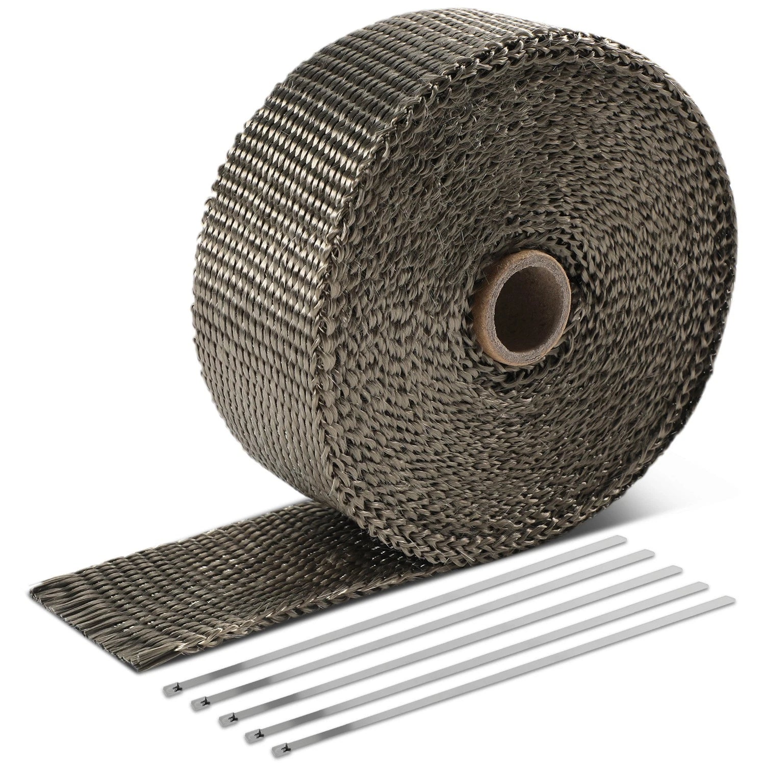 2" Wide Exhaust Header Wrap for Universal Applications (30Ft, 5PC Ties)