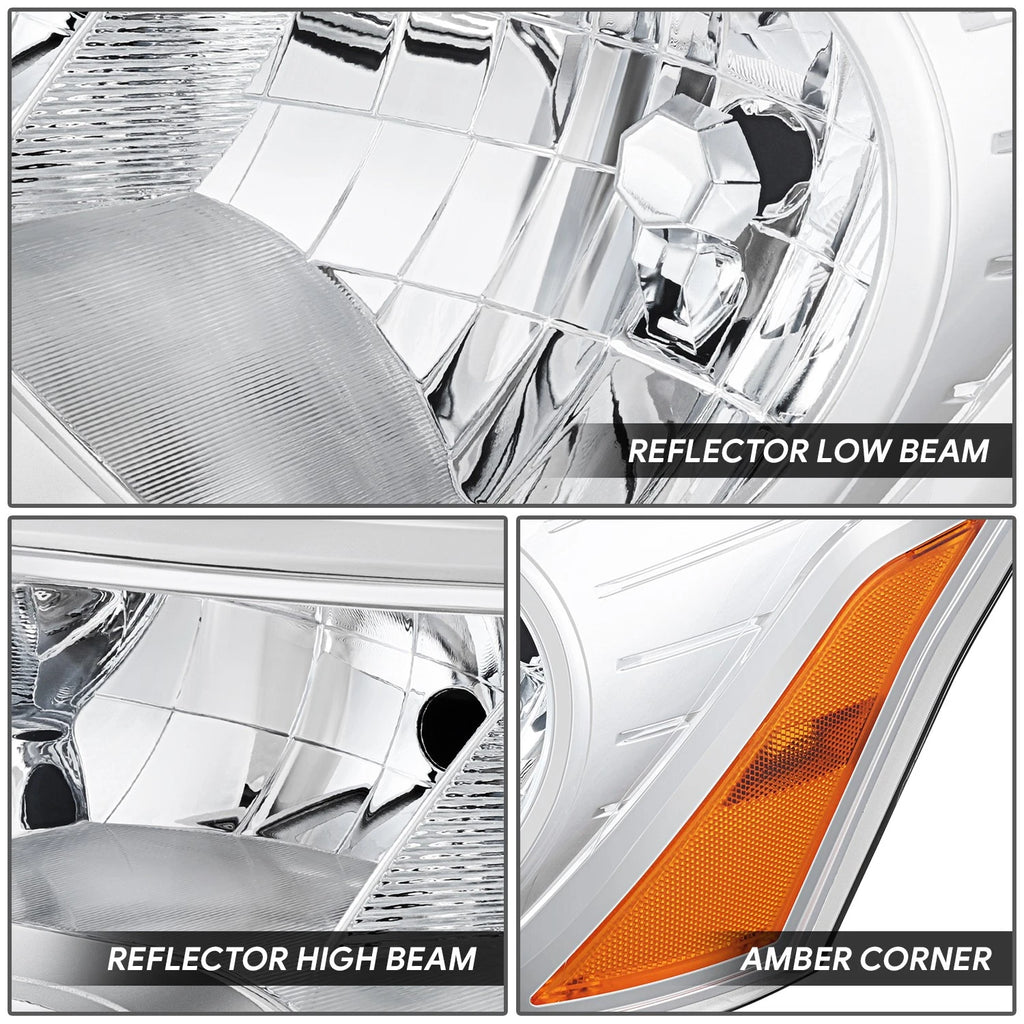 Driver Side Headlight Lamp w/Chrome Housing for Ford Transit 150 250 350 (2015–2023)