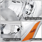 Driver Side Headlight Lamp w/Chrome Housing for Ford Transit 150 250 350 (2015–2023)