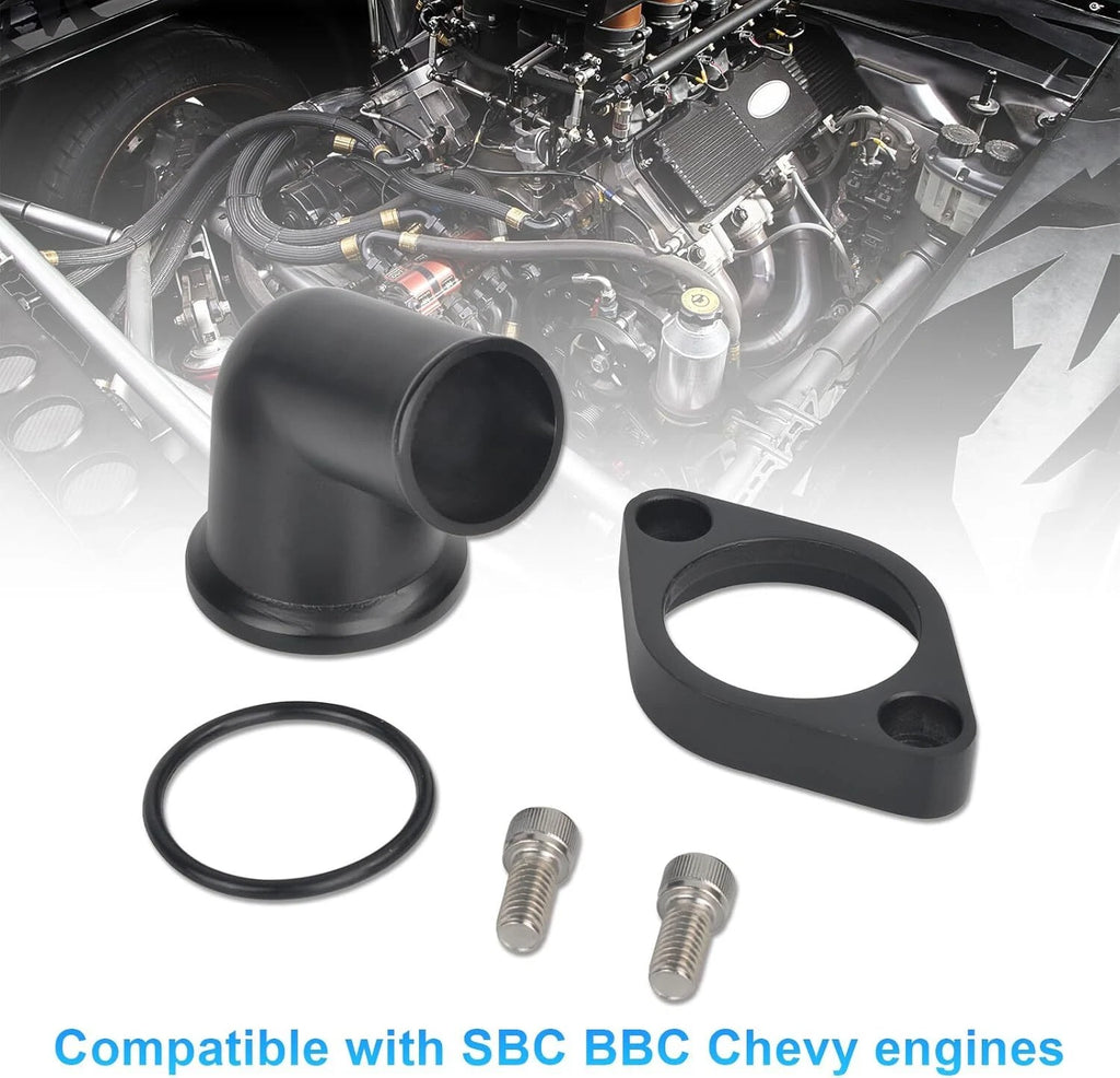 15° Swivel Water Neck Thermostat Housing for Chevy SBC BBC (327–454)
