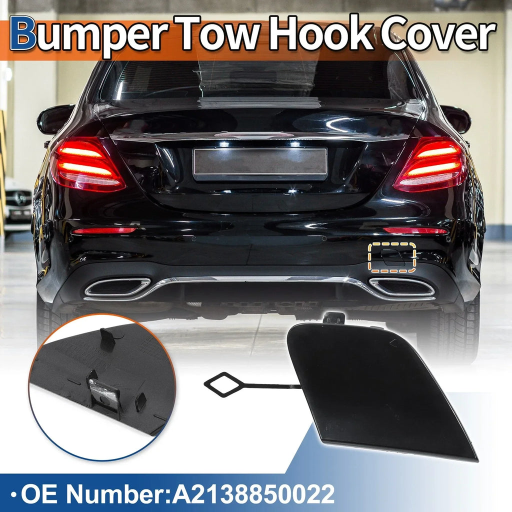Rear Tow Hook Cover for Mercedes-Benz E-Class W213 (2017-2023) Unpainted