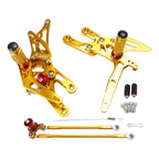 Rearsets Footpegs Gold for Honda CBR 600 RR (2003–2006), CBR 1000 RR (2004–2007)