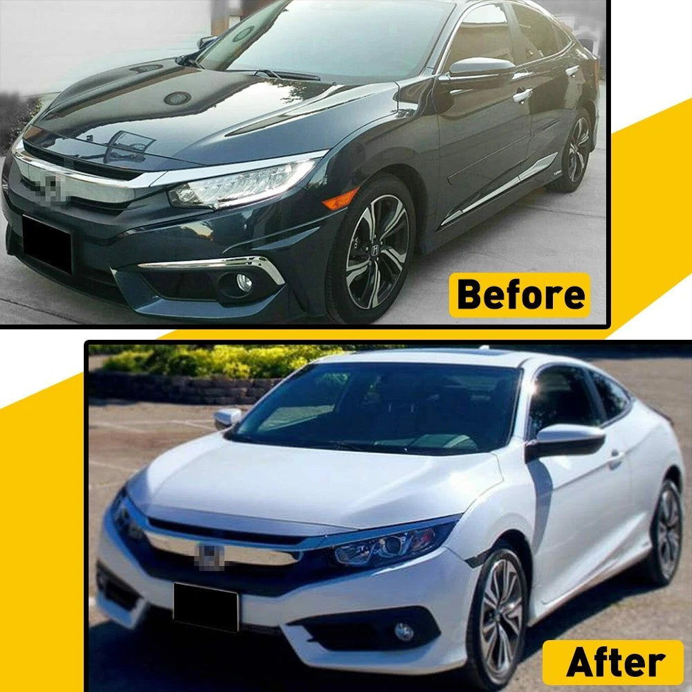 Set of 2 Smoked Turn Signal Side Marker Lights with LED for Honda Civic (2016–2020)