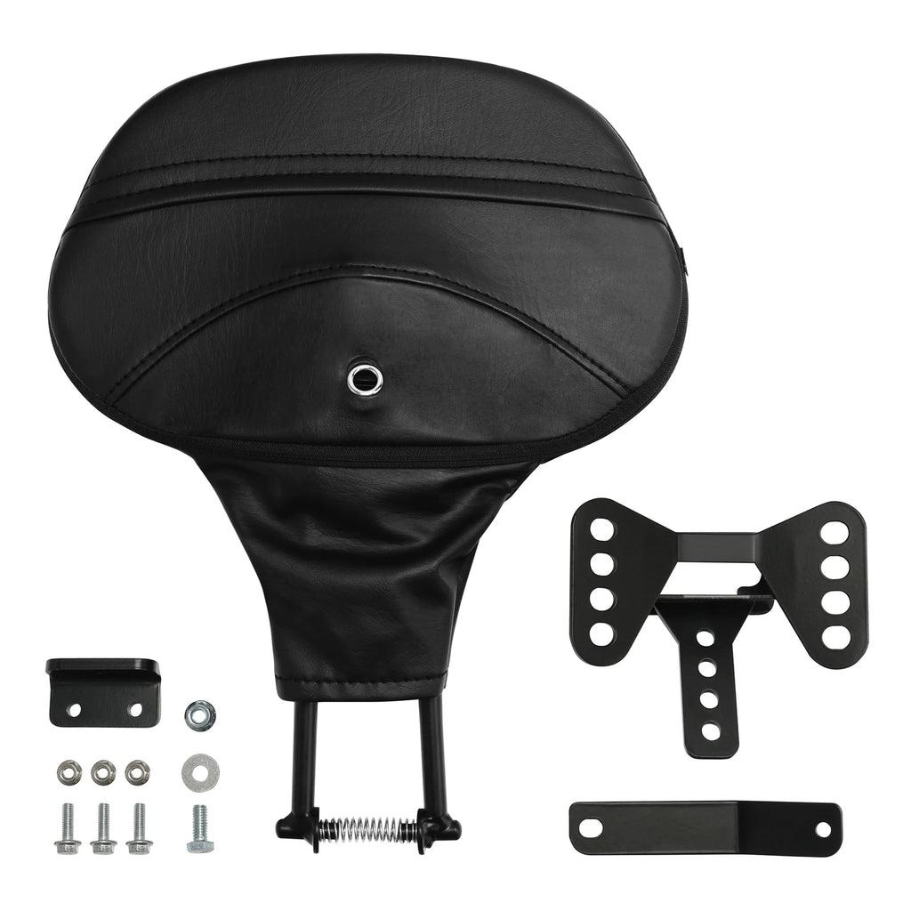 Front Rider Driver Backrest Mount for Harley Touring (2009–2023) Black