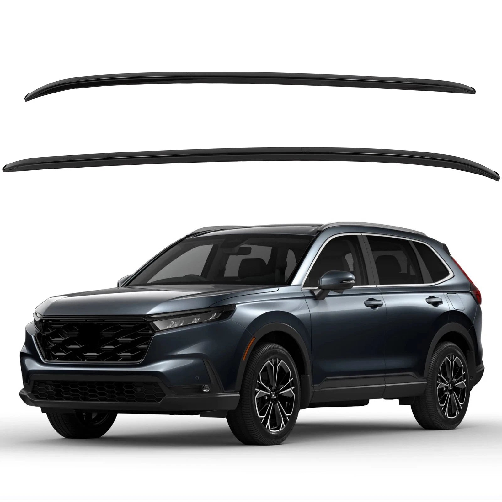 Roof Rack Side Rail for Honda CR-V (2023) Black Aluminum Cargo Carrier