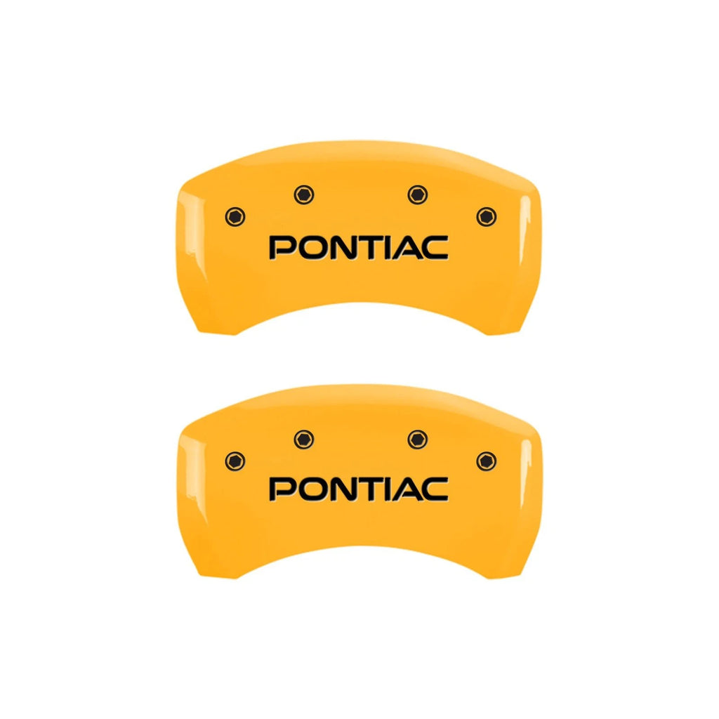 Set of 4 Caliper Covers Yellow for 2006-2009 Pontiac Solstice by MGP