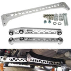 Silver Billet Rear Lower Control Arms + Subframe Brace for Honda Civic EK (1996–2000)
