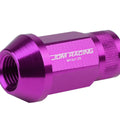 Set of 4 Open End M12x1.25 44mm Tall Purple Aluminum Lug Nuts for JDM Rims