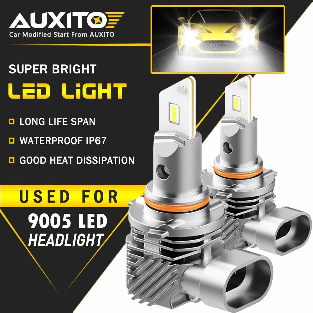 AUXITO 9005 HB3 LED Headlight Bulbs Kit for High Beam (30000LM)