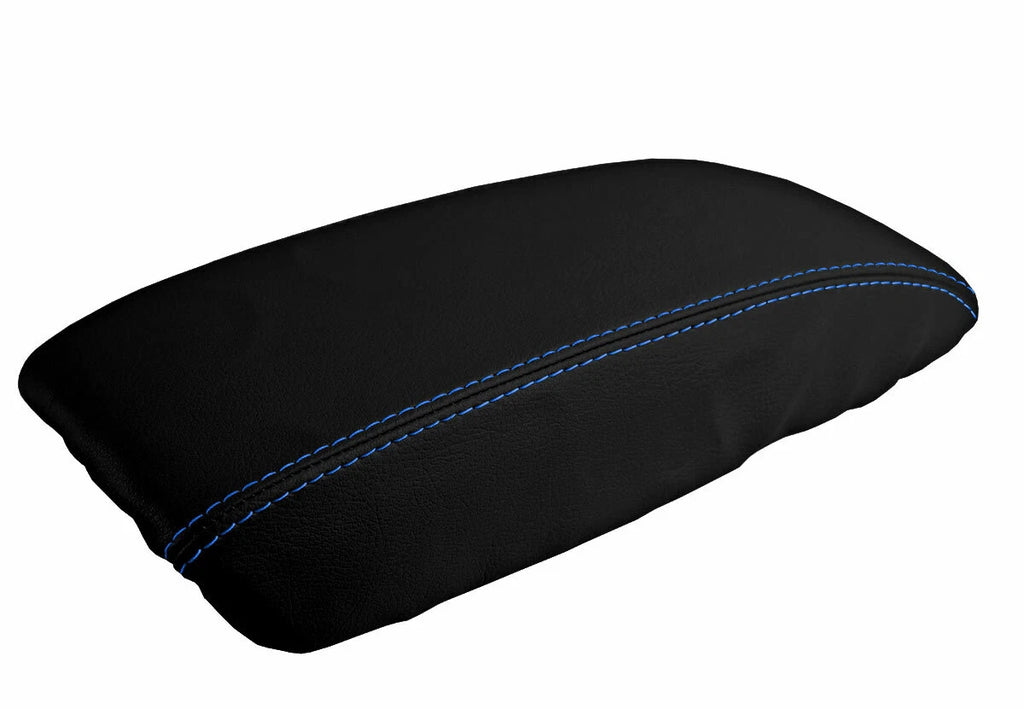 Console Lid Pull Over Cover Leather for Honda Accord (1998–2002) Blue Stitch