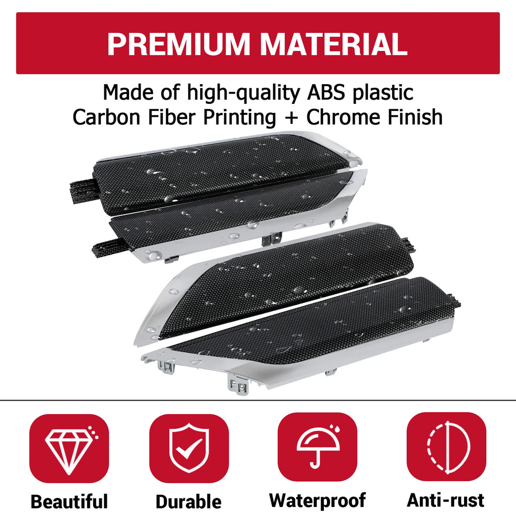 Interior Trim Door Panel Kit for Silverado Sierra Crew Cab (2019-2024)