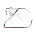 Chrome/Black Saddlebag Brackets for Harley Touring (2009-2013)
