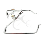 Chrome/Black Saddlebag Brackets for Harley Touring (2009-2013)