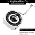 AL Locking Diesel Fuel Cap for Freightliner Cascadia Columbia (1996–2018) 03-37017-002