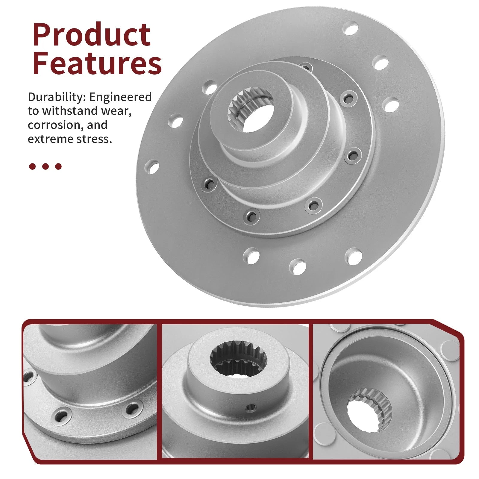 Rear Brake Rotor Set of 2 1910440 1910188 for Polaris Sportsman 500 4X4 (1996–2002)