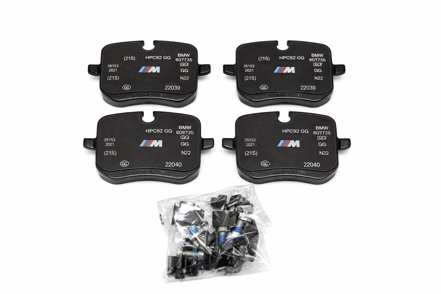 Set of 4 Rear Disc Brake Pads for BMW M850i xDrive, X7, 840i (2019–2023) 34216885187