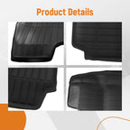 All Weather Trunk Bed Mat for Nissan Altima Sedan (2019–2024) TPE Black